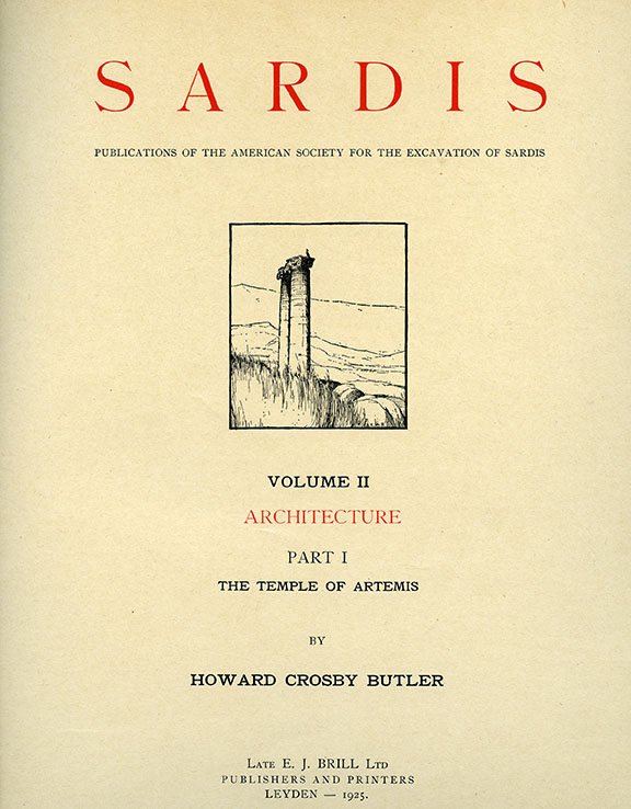 Sardis Volume II: Architecture, Part I: The Temple of Artemis (Text)