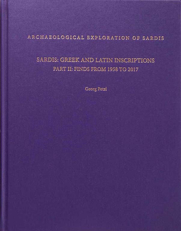 Monograf 14: Sardis: Greek and Latin Inscriptions, Part II: Finds from 1958 to 2017